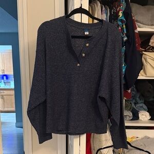 Old Navy Dark Blue Knit Sweater